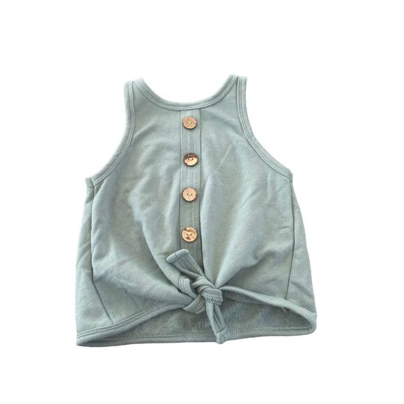 Little Wedgies Tie Up Tank Pale Green Size 4T - Picture 1 of 3